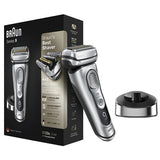 Set Aparat de ras BRAUN Series 9 9330s, Acumulator, Autonomie 60 min, Argintiu