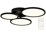 Plafoniera Cu Led Integrat Merkur 50w 5000 Lumeni 3000-6500k, Cu Telecomanda, Negru