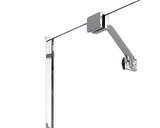 Paravan cada Radaway Idea PNJ II 60x150 cm, 1 element, sticla transparenta, profil crom