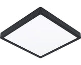 Panou Cu Led Integrat Fueva5 20w 2300 Lumeni 28, 5x28, 5 Cm, Montaj Aplicat, Lumina Calda, Negru