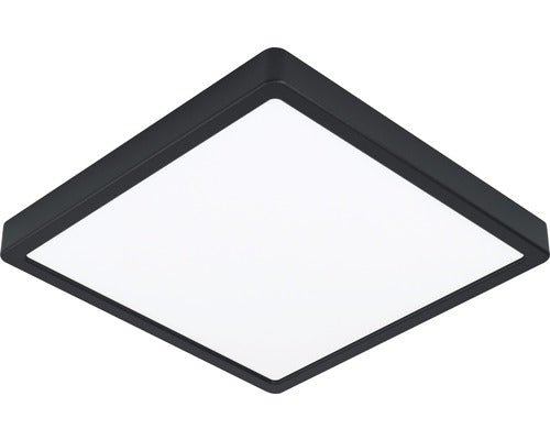 Panou Cu Led Integrat Fueva5 20w 2300 Lumeni 28, 5x28, 5 Cm, Montaj Aplicat, Lumina Calda, Negru