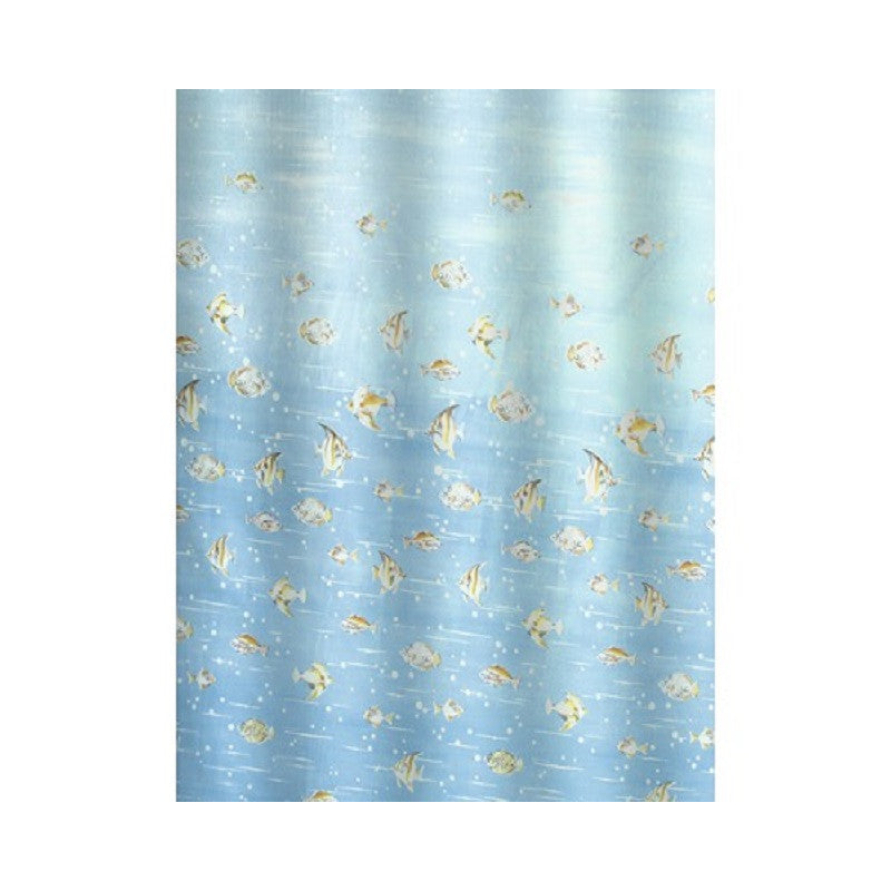 Perdea de dus Bisk Gulf Multi 180x200 cm PEVA albastru/alb/galben/maro/gri