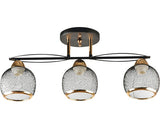 Lustra Fall E27 Max. 3x40w, Negru/auriu
