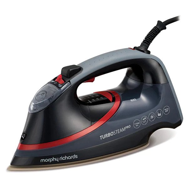 Fier de calcat MORPHY RICHARDS Turbosteam Pro 303125, 3100W, 200g/min, 400ml, Negru-Rosu