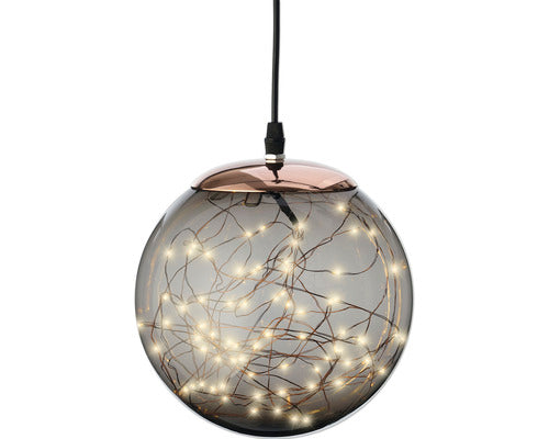 Glob Craciun Lumino 140 Micro Led-uri Ø 30 Cm Fumuriu