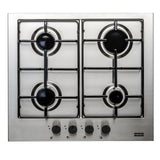 Plita incorporabila Franke FHNL 604 4G XS E, Gaz, 4 arzatoare, Aprindere electrica, Dispozitiv siguranta, 60 cm, Inox