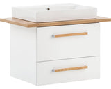 Set Duo 822, Include Baza Lavoar Suspendat si Lavoar, 82,2 cm, Alb