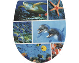 Capac WC ADOB Imola model maritim, inchidere lenta, 44,5-46,5x38,5 cm