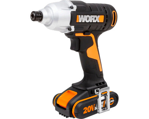 Set Masina De Gaurit Cu Percutie Worx Wx370 20v Max. 50nm Si Masina De Gaurit Cu Impact Worx Wx291, cu 2 Acumulatori