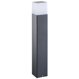 Stalp iluminat exterior Kanlux Vadra 29012, E27, 11W, IP44, Aluminiu