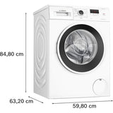 Masina de spalat rufe Bosch WGE03200BY, 8 Kg, 1200 rpm, EcoSilence Drive, Speed Perfect, Functie reload, Clasa A, Alb