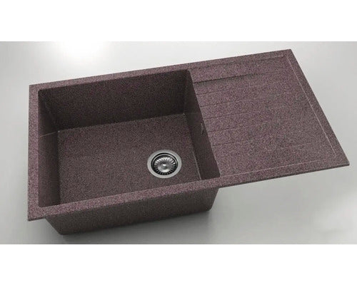 Chiuveta Bucatarie Granixit Cu O Cuva Fat Avangard 229 90x49 Cm, Cu Picurator, Reversibila, Merlot