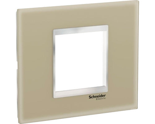 Rama Aparataje Schneider Easy Styl 2 Module, Sticla Maro Deschis