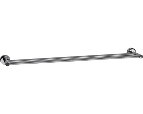 Suport Prosop Baie Bisk Foryou, Tip Bara, 2 Brate, 60 Cm, Crom