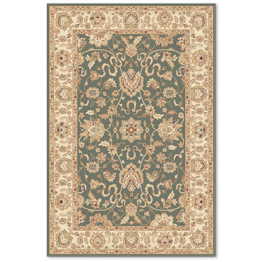 Covor Carpeta sintetic, Colectia Atlas 8330-1-41366, 80x150cm, Verde-Oliv, Model clasic
