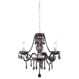 Candelabru, RL, Metal/Acril, 40 W, Argintiu/Negru