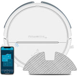 Robot de aspirare Rowenta X-Plorer Serie 120 RR7877WH, aspirator si mop, 33W, 2700 Pa, 120 min, 2200 mAh, 7 senzori, 4 harti, recipient praf 0.7L, recipient apa 110 ml, Wi-Fi, navigare laser + camera, statie de incarcare, control vocal, alb