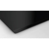 Plita incorporabila Bosch PVQ731F15E, Inductie, 4 zone de gatit, Mod hota integrat, Timer, QuickStart, Detectare vase, 70cm, Negru
