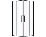 Cabina de dus patrata basano Slimline 90x90 cm sticla transparenta anticalcar profil negru