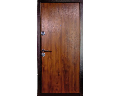 Usa De Intrare Metalica Pentru Exterior 1000 Nuc 86x202 Cm Stanga