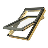 Fereastra de mansarda cu articulare mediana FTP-V U3, include rama EZV-A-XDP, Fakro - 55x98
