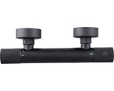 Baterie dus cu termostat form & style Kuda negru mat