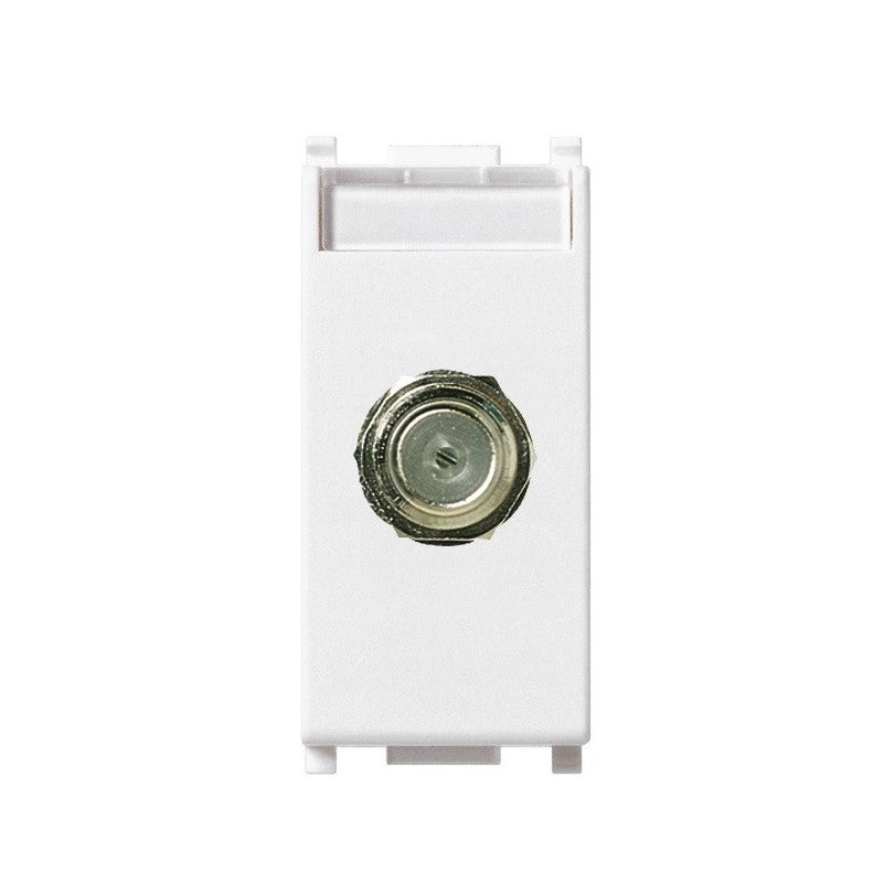 Priza TV tip F VIMAR Neve UP 09318, 1 modul, Alb