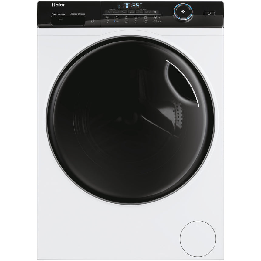 Masina de spalat rufe cu uscator Haier HWD80-B14959U1-S, Spalare 8 kg, Uscare 5 kg, 1400 rpm, Clasa A, Motor Direct Motion, Wi-Fi, iRefresh, ABT, Pillow Drum, Dual Spray, Alb