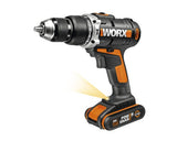 Masina De Gaurit & Insurubat Cu Percutie Cu Acumulator Worx Wx372.6 20v Max. 50nm, 1 Acumulator