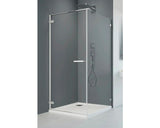 Perete Lateral Pentru Cabina Dus Arta S1, 80x200 Cm, Sticla Securizata Transparenta, Profil Crom