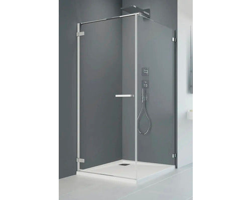 Perete Lateral Pentru Cabina Dus Arta S1, 80x200 Cm, Sticla Securizata Transparenta, Profil Crom
