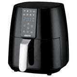 Friteuza Air Fryer Digitala Jocca, 1350 W, Maner rece la atingere, Protectie supraincalzire, Antiderapant, Negru