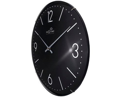 Ceas Perete Cu Semanl Radio Nextime Atomic Negru Ø 35 Cm