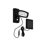 Aplica exterior solara, cu senzor de miscare, PALIZZI, EGLO, SOLAR-LED, 2W, 150 lm, lumina calda, plastic, negru, 15.5 x 14.5 x 11 cm, IP44