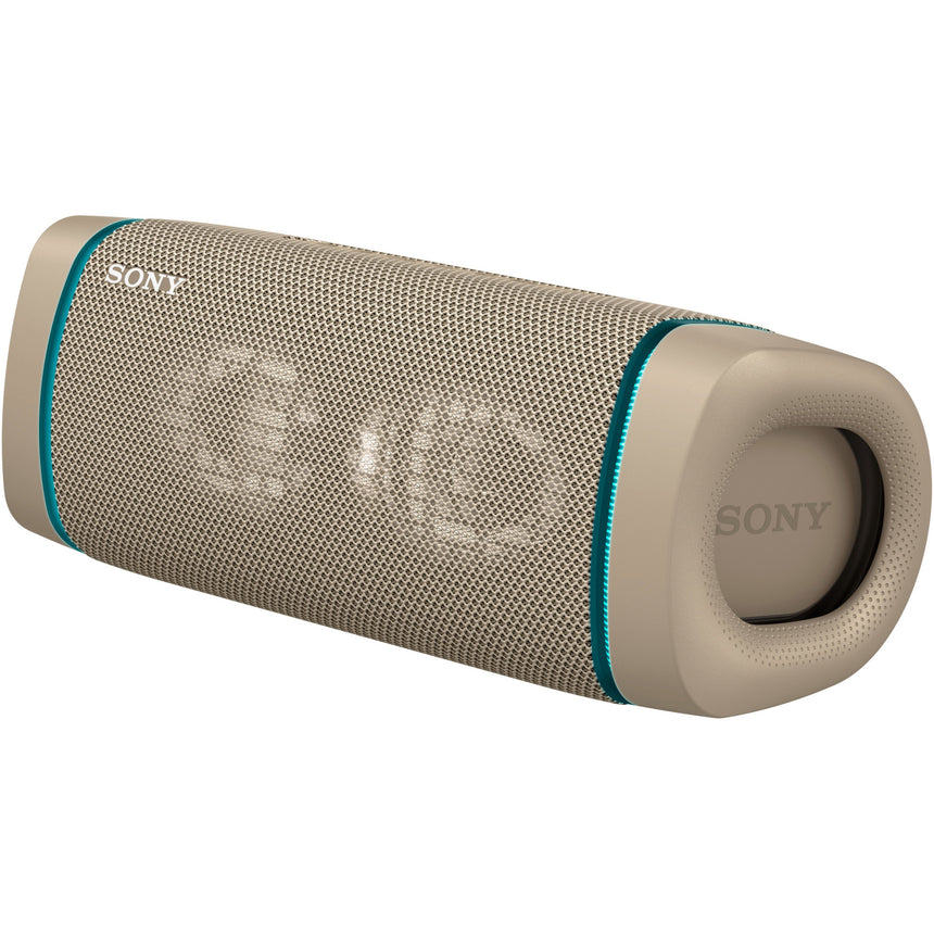 Boxa portabila Sony SRS-XB33C, Extra Bass, Efect de lumini, Rezistenta la apa IP67, Bluetooth 5.0, NFC, Autonomie 24 ore, Microfon, USB Type-C, Bej