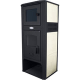 Semineu pe lemne, brichete si carbuni Fornello Ambasador LM RN 10 kw, 49x46x1160 cm