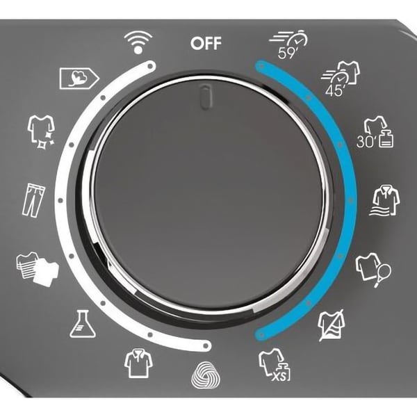 Uscator de rufe Candy ROE H9A2TCERX-S, Pompa de caldura, Wi-Fi, 9 kg, 14 programe, Clasa A++, Antracit