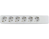 Multipriza Electrica Fara Cablu 6 Prize, Alba