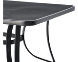 Masa De Gradina, Metal, 150x90x72 Cm Gri Fier