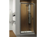 Usa glisanta pentru nisa Radaway Premium Plus DWJ, 120x190 cm, sticla securizata maro, profil crom