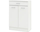 Dulap Baie Asezat Lorenz U600, 2 Usi 1 Sertar, PAL, 92,1x59,8 cm, Alb Perlat