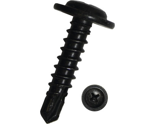 Holsuruburi Autoforante Cu Cap Semibombat Cruce Dresselhaus 4, 2x13 Mm Din7504 Otel Zincat Negru, 100 Bucati