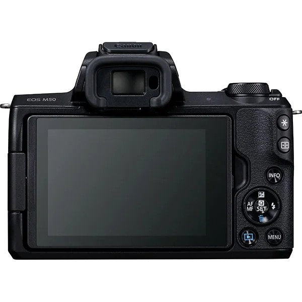 Aparat foto Mirrorless CANON EOS M50, 24.1 MP, Wi-Fi, plus Obiectiv M18-150mm, Negru