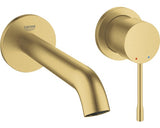 Baterie lavoar Grohe Essence 29192GN1, 1/2'', montare pe perete, 183 mm, necesita valva, mat, auriu