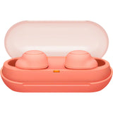 Casti In-Ear Sony WFC500D, True Wireless, Microfon, Bluetooth, IPX4, Autonomie 10 ore, Portocaliu