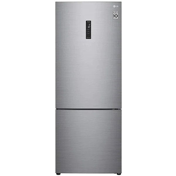 Frigider combinat LG GBB566PZHMN, M: 185 cm, 462 L, Total No Frost, clasa energetica E, otel inoxidabil