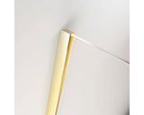Panou Frontal Pentru Usa Dus Radaway Furo Gold, 60x200 cm, Sticla Securizata Transparenta, Profil Auriu