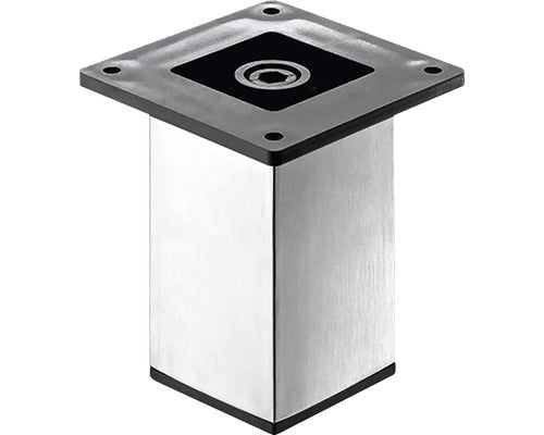 Picior Mobila Patrat Hettich Arytano 50x50x100 Mm, Otel Inoxidabil