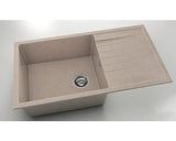 Chiuveta Bucatarie Granixit Cu O Cuva Fat Avangard 229 90x49 Cm, Cu Picurator, Reversibila, Latte