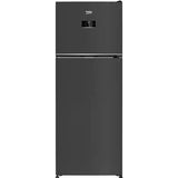 Frigider cu doua usi Beko B5RDNE504LXBR, 477 l, No Frost, HarvestFresh, Everfresh+, AeroFlow, Umiditate controlata, Display, Clasa E, H 185 cm, Dark Inox